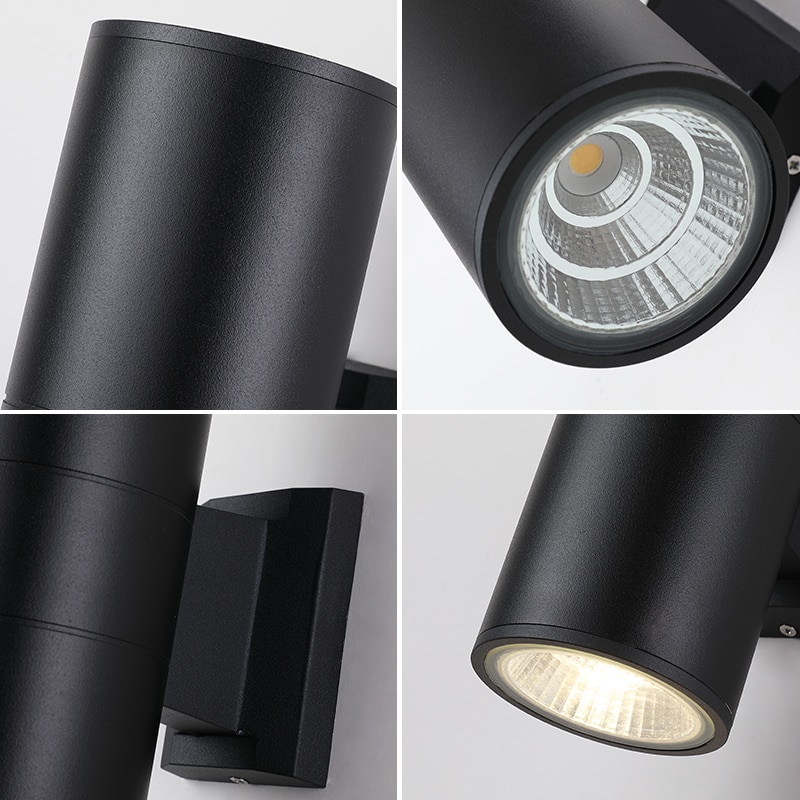 6w 30w 36w ledet kolbe utendørs gatebelysning vegglamper opp ned tohodes sylinder innendørs balkongarmatur vanntett  ip65 zbw 0015