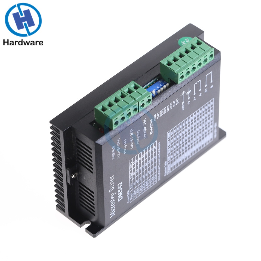 24C-50VDC 4.2A Digital DM542 Stepper Motor Driver for 2-phase Nema 17 and 23 Stepper Motor