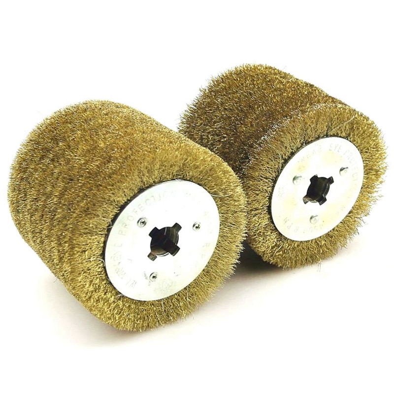 Wire Brush Wheel Wood Open Paint Polishing Deburring Wheel for Electric Striping Machine