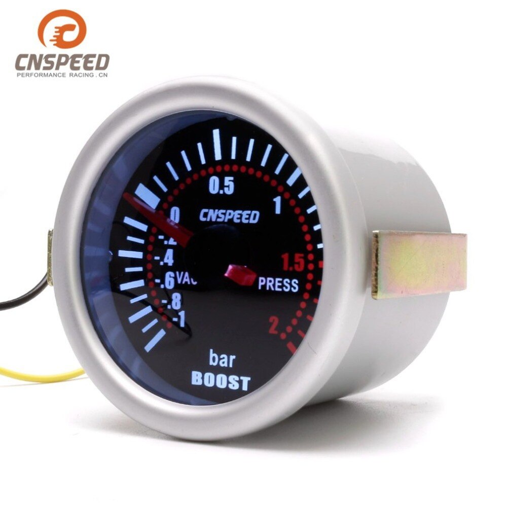 CNSPEED YC101310 Digital Universal 52mm Car Turbo Boost Vacuum -1~2 BAR Gauge Press Pressure Gauge Pointer Meter Smoke Len LED