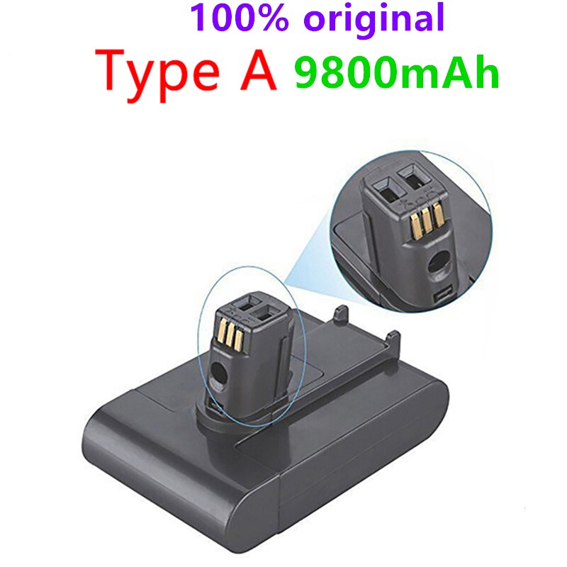 Neue 22,2 V 68000mAh lithium-akku für Dyson DC31 DC34 DC35 DC44 DC45 tier staubsauger batterie (typ A): A22.2V9800