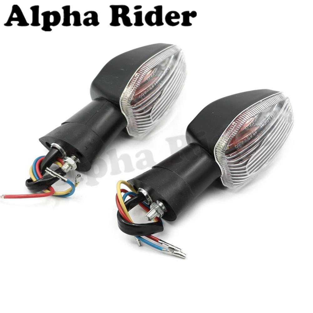 Front/Rear Turn Signals Blinker Indicator Flasher Lamp for Honda CBR600 F4 F4i CBR600RR F5 CBR929 CBR954 CBR1000RR RVT1000R RC51: Clear Lens