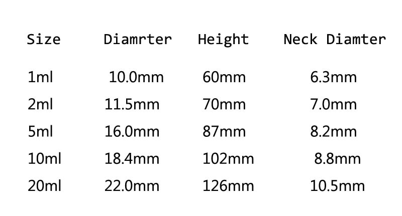 50pcs/pack glass ampoule bottle bent neck Easy to fold 2 colors selecting