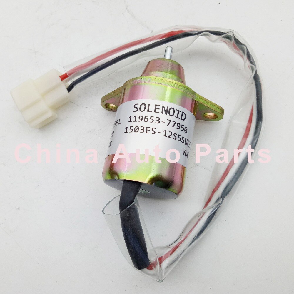 Fuel Shutoff Solenoid 1503ES-12S5SUC5S 119653-77950 119285-77950 12 volt for Engine