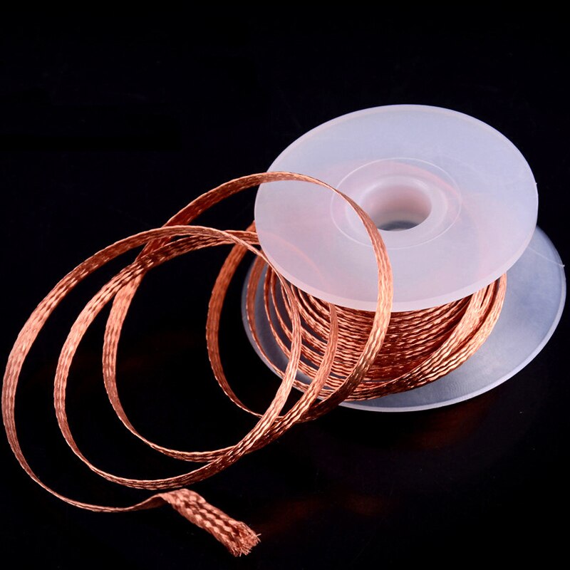 Tresse à dessouder, dissolvant de soudure, fil de mèche, outils de réparation de Flux de plomb, diverses largeurs 2/2.5/3/3.5/4mm, soudure câble de ventouse en étain