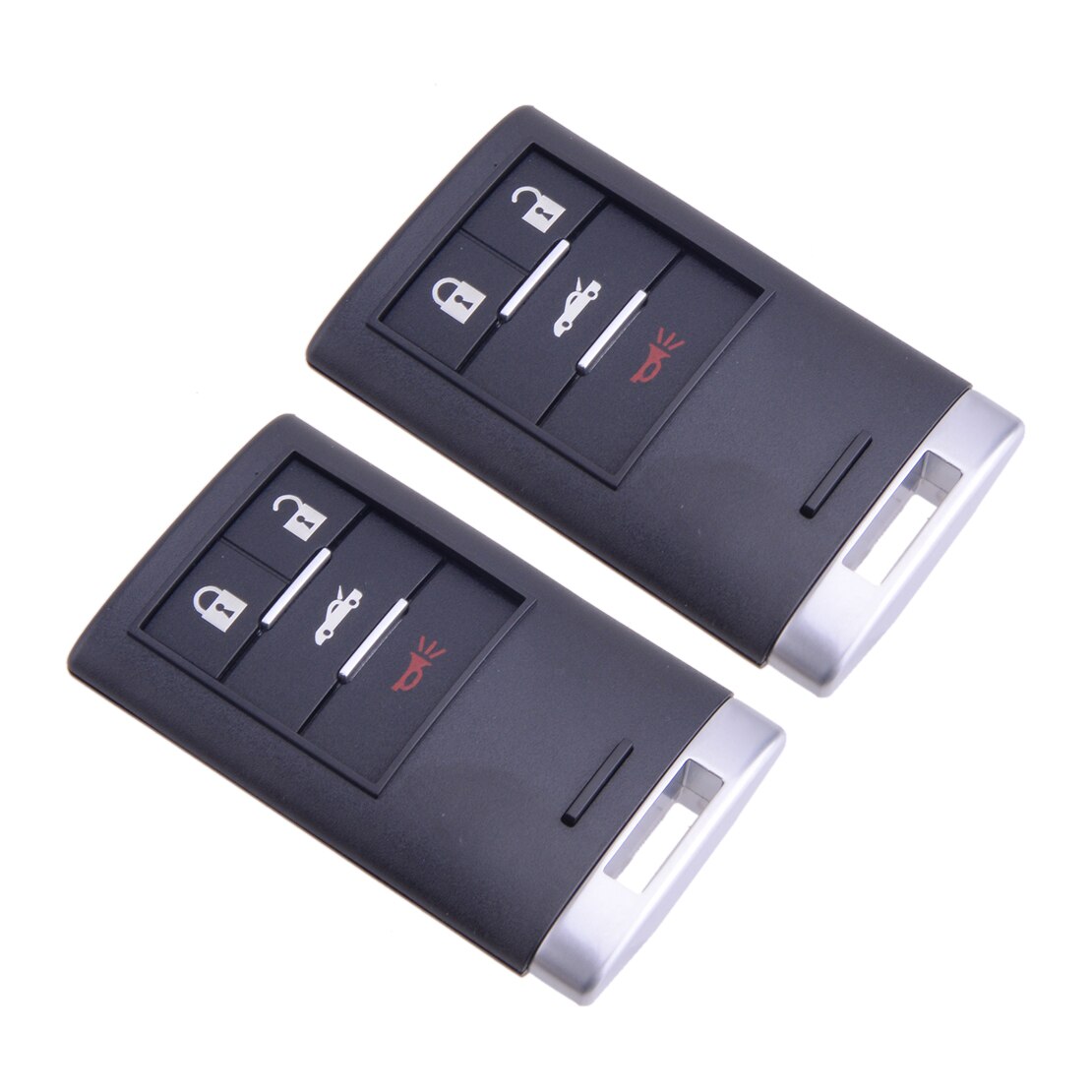 2Pcs 4 Buttons Remote Key Fob Shell Case M3N5WY7777A Fit For Chevrolet Corvette Cadillac XLR Car Accessories