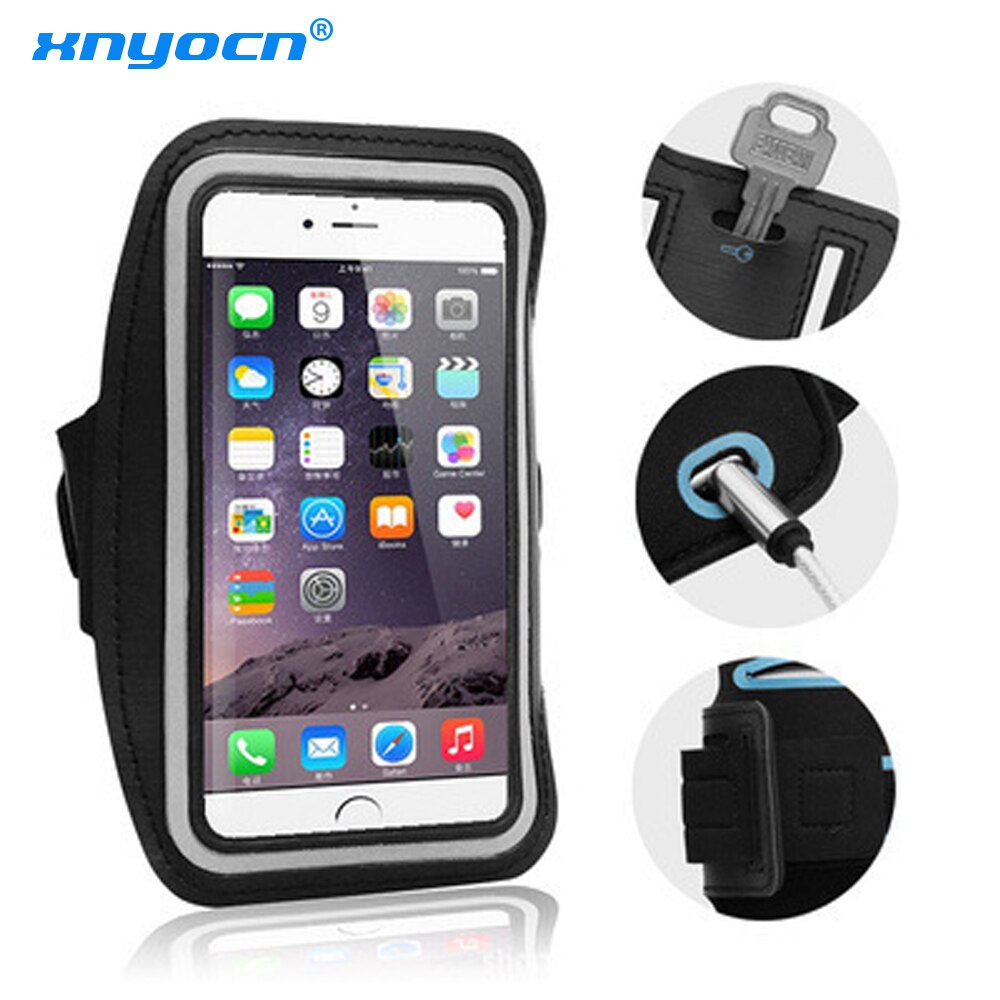 Xnyocn Universal Waterproof Running Gym Sport Adjustable Armband For iPhone 7 8 6 6S Samsung S7 S6 S5 Arm band Holder Bag Cases