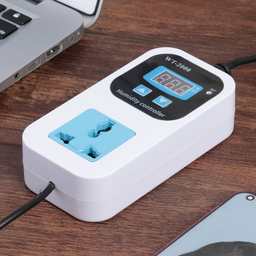 110-220V Digital Humidity Controller Direct Output Moisture Control Switch Socket Sensor Hygrostat Thermoregulator Controller