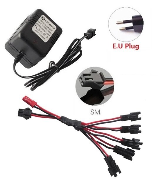 (M Model) 7.2v 1400mah NiCD Batterij Voor Rc speelgoed Auto Tanks Treinen Robot Boot Gun Ni-CD AA 700mah 7.2v Oplaadbare Batterij: Maroon