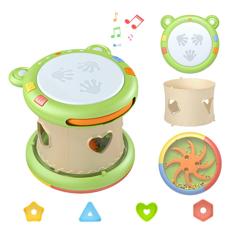 Baby Muziek Speelgoed Hand Drums Kinderen Muziekinstrumenten Pat Drum Baby Speelgoed 6-12 Maanden Educatief Speelgoed Kinderen Kids noise Maken: 01