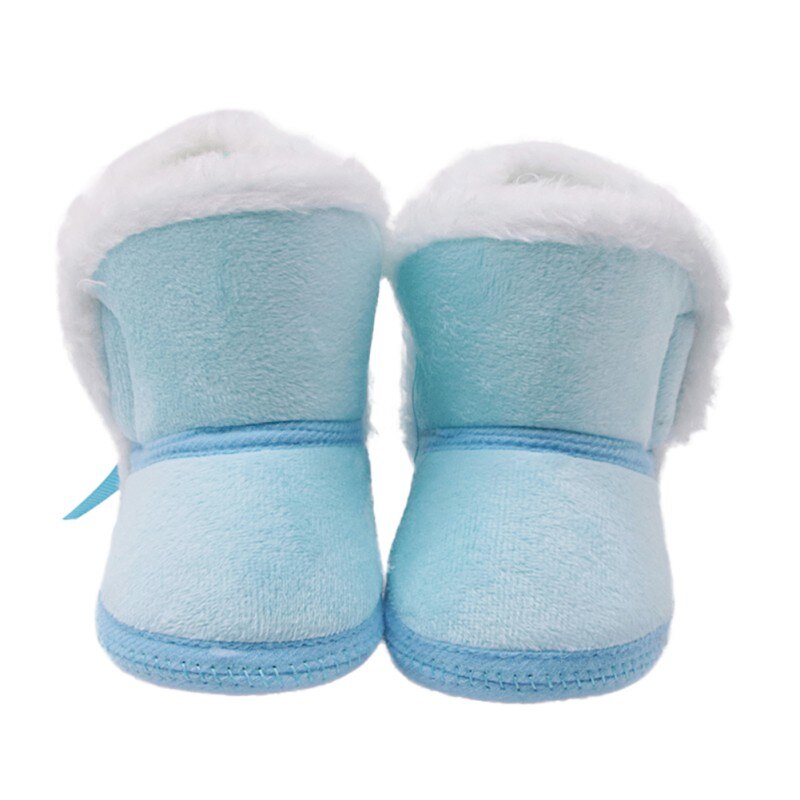Warm Strik Fleece Snowboots Voor Baby Meisje Jongen Anti-Silp Prewalker Booties Baby Schoenen 0-18 Maanden: L / 13-18 months