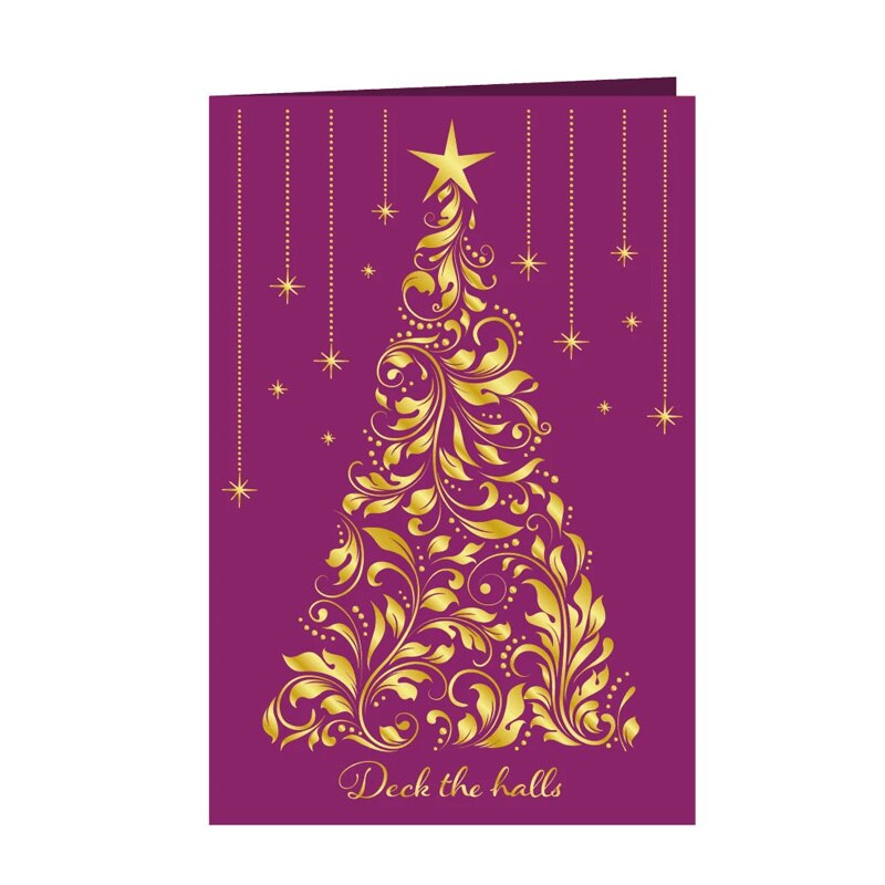 Adornos para árbol de Navidad hojas redondas copo de nieve Doodle Foil placas para DIY Scrapbooking Letterpress Embossing tarjetas