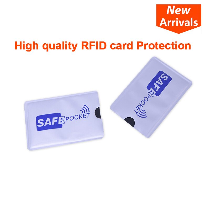 50Pcs/Set RFID 13.56mhz IC RFID Card Protection Shielded Sleeve Card Blocking NFC Security Card Prevent Unauthorized Scanning