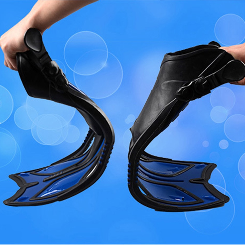 High Elastic TPU Flexible Drag Fins Reduction Diving Swimming Fins Flippers Adjustable Equipment Kit