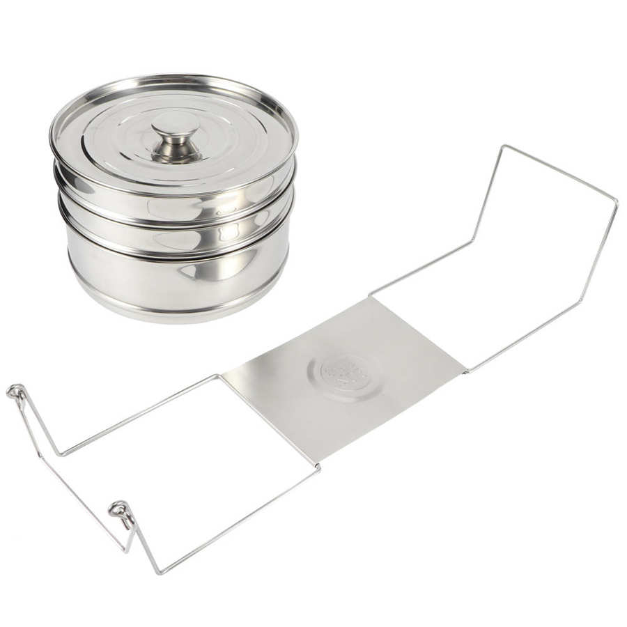 Kitchen Cooking Steam Stackable 3 Tier Stainless Steel Cooker Pot Set Cook Food Pressure Pot Accessories Cookware