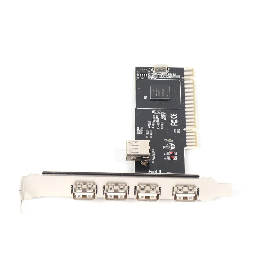 ! 5 Poorten Usb 2.0 USB2 Pci Card Controller Adapter (Via) Brand