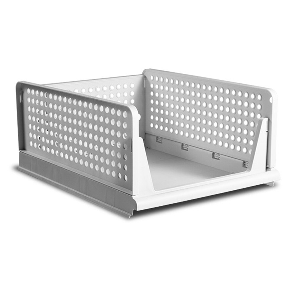 1Pc Layered Partition Storage Rack Drawer Wardrobe Organizer Rack Wardrobe Shelf Storage Rack Foldable Cabinet Clothes Organizer: Long Type