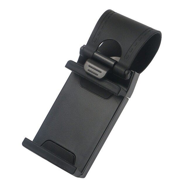 Auto Halfter Mini Luft entlüften Lenkrad Clip Montieren praktisch Handy, Mobiltelefon Halfter Universal- Für iPhone Unterstützung Halterung Stehen: Schwarz
