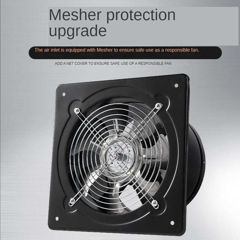 6''7''8'' Booster Fan Extractor Exhaust fan Ventilation Pipe Fan Kitchen Industrial Wall Window Stainless Steel Inline Fan