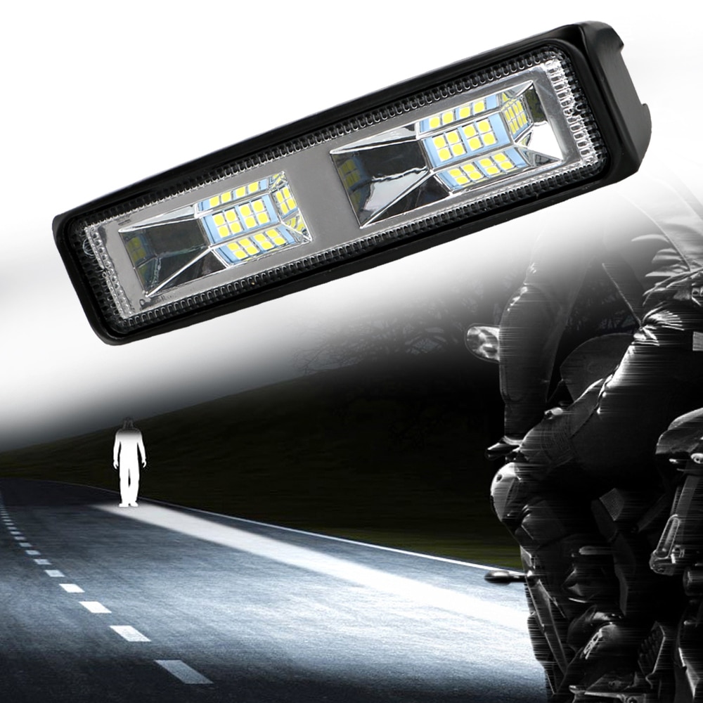LEEPEE, faros LED de 12-24V para Auto, motocicleta, camión, barco, Tractor, remolque, todoterreno, luz de trabajo de 36W, foco de luz LED de trabajo