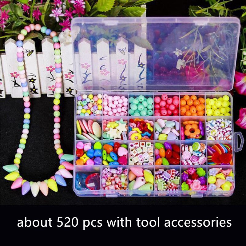 Kit de perles de rocaille colorées pour filles, bricolage, pour Bracelet, couture, tissage artisanal, ensemble de bijoux artisanaux, fabrication de jouets, pour enfants 8 9 10: G