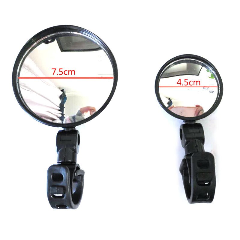 Electric Scooter Rearview Mirror for Xiaomi Mijia M365 &1s M365 Pro 2 Scooter Back Mirror Rear View for Ninebot ES1 ES2 Qicycle: diameter 7.5cm