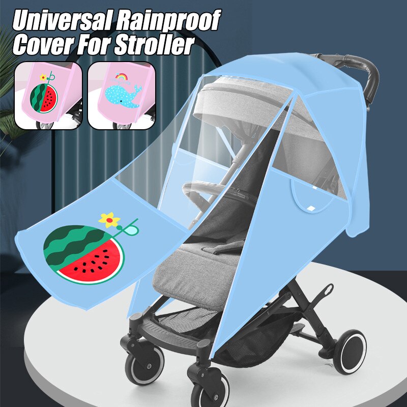 Waterdichte Baby Buggy Regenhoes Universele Regenhoes Voor Kinderwagen Wandelwagen Kinderwagen Wind Shield Transparante Regenhoes
