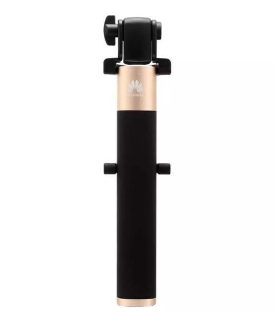 Oryginalny Huawei Selfie Stick Monopod przewodowy Selfi samoprzylepna wysuwana ręczna migawka dla androida ISO Huawei AF11: czarny