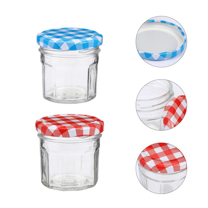Tarros de cristal para guardar miel, botellas selladas con tapa, Color aleatorio, 12 Uds., 50ML, 100ML