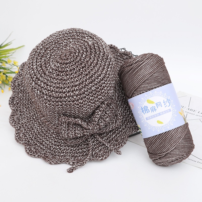 2MM Hollow Knitted Crochet Yarns For DIY Handbag Basket Purse Cushion Nylon Cord Polyester Thread Round Rope Line Woven for