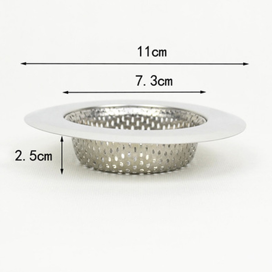 Kitchen Sink Strainer Drain Hole Filter Trap Metal Sink Strainer Stainless Steel Bath Sink Drain Waste Screen 7cm/9cm/11cm