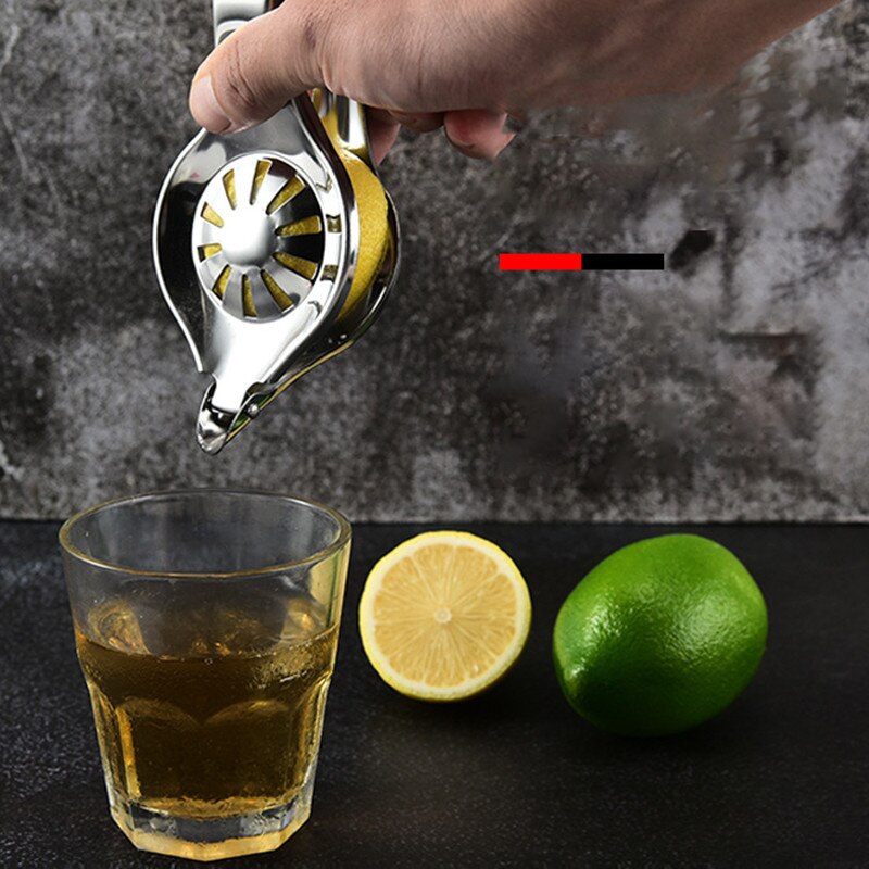 Portable Manual Juicer Squeezer Hand Pressure Stainless Steel Kitchen Bar Tools Lemon Juice Fruit Pressing Healthy Lifestyle