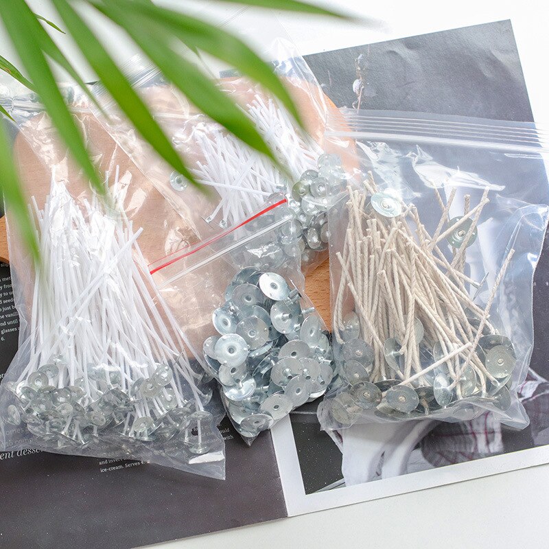 Kaars Maken Levert 100 Pcs 8-20Cm Kaars Lont Diy Professionele Braid Brander Katoen Wax Velas Hennep lont