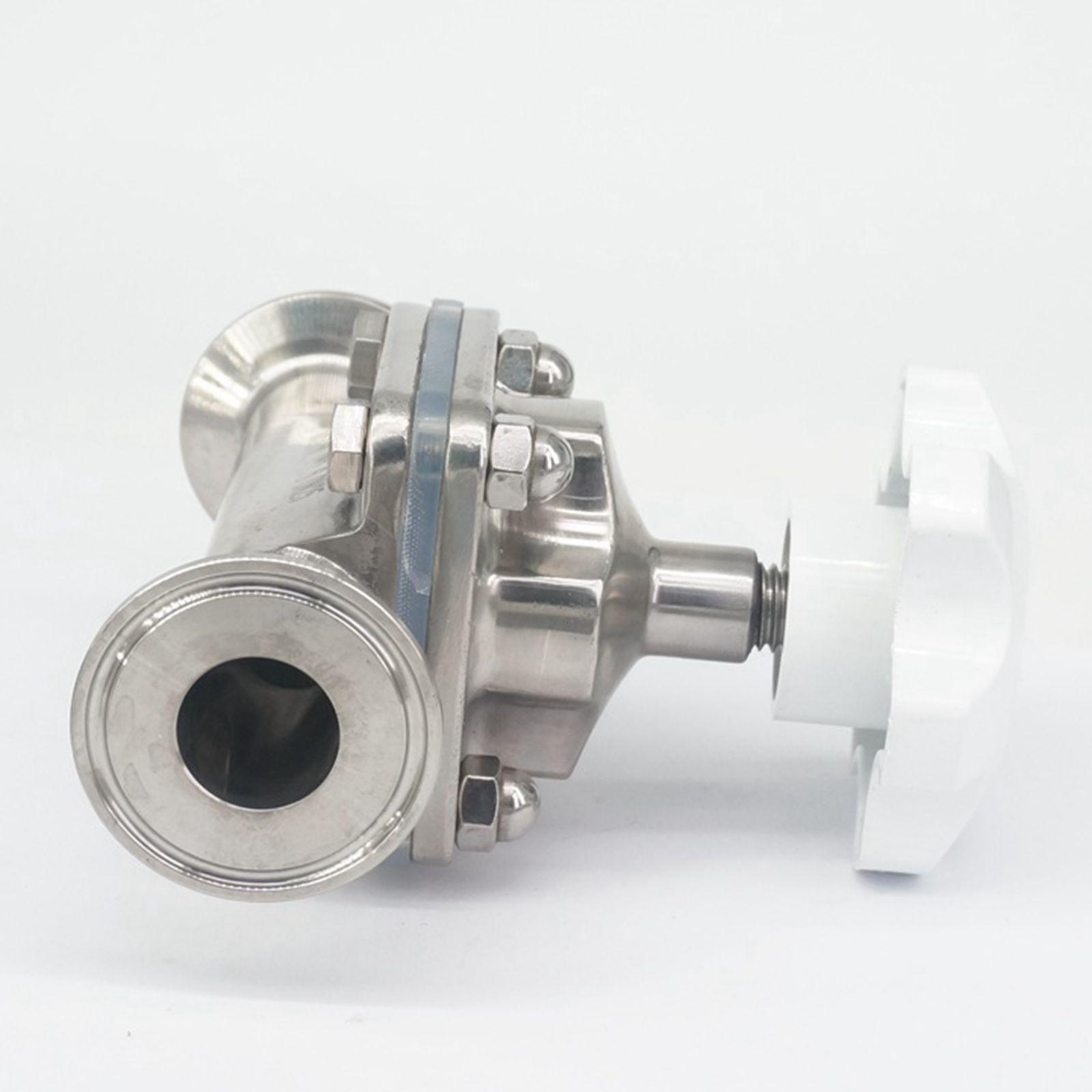 Vanne sanitaire en acier inoxydable 316 | 1 "25mm 1.5 en acier inoxydable," triple pince à diaphragme brassage bière produit laitier