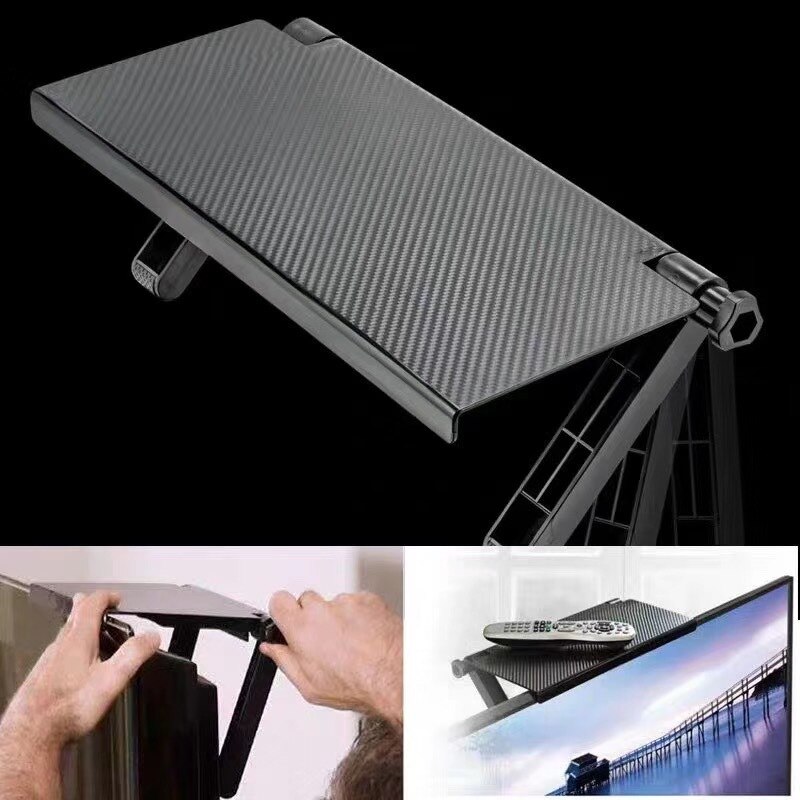 Adjustable Multifunctional Screen Top Monitor Shelf No Punching TV Set Top Box Router Computer Storage Shelves