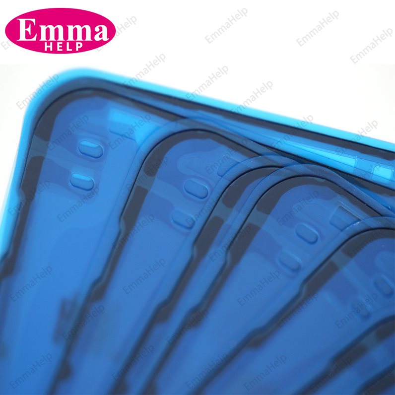 Adhesivo adhesivo impermeable OEM para iPhone 11, 12, 13 Pro Max X XR XS 7 8Plus, pegamento precortado, marco LCD, cinta de pantalla, sello de bisel, 5 uds.