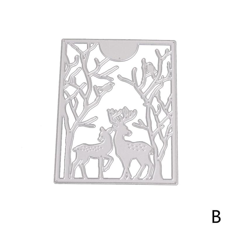 Metallhåndverk landsby papir kutte terninger til utklippsbok / bryllupskort jul diy halloween  f3 a 5: B