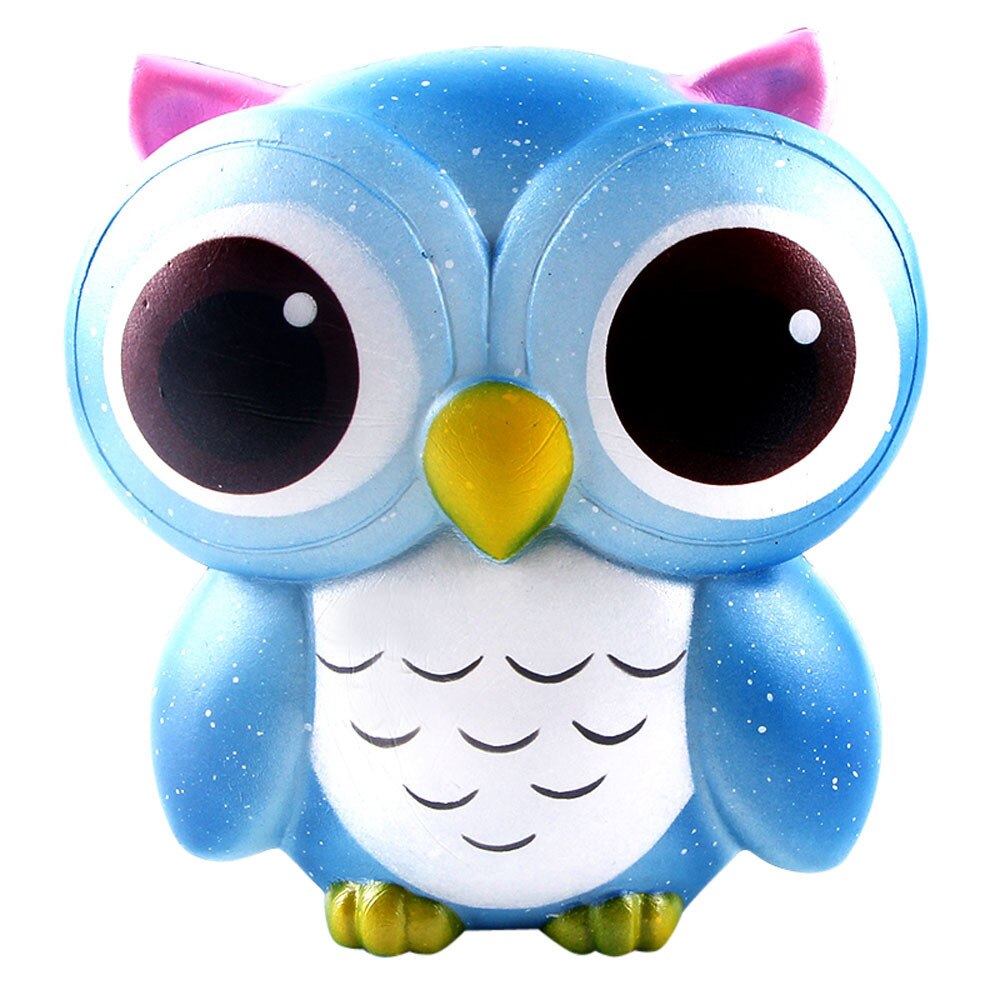 15cm Lovely Galaxy Owl Cream profumato Squish giocattoli a lenta crescita rimbalzo lento giocattolo PU pizzicando sollievo dalla pressione 2021 nuovo regalo di Chirld