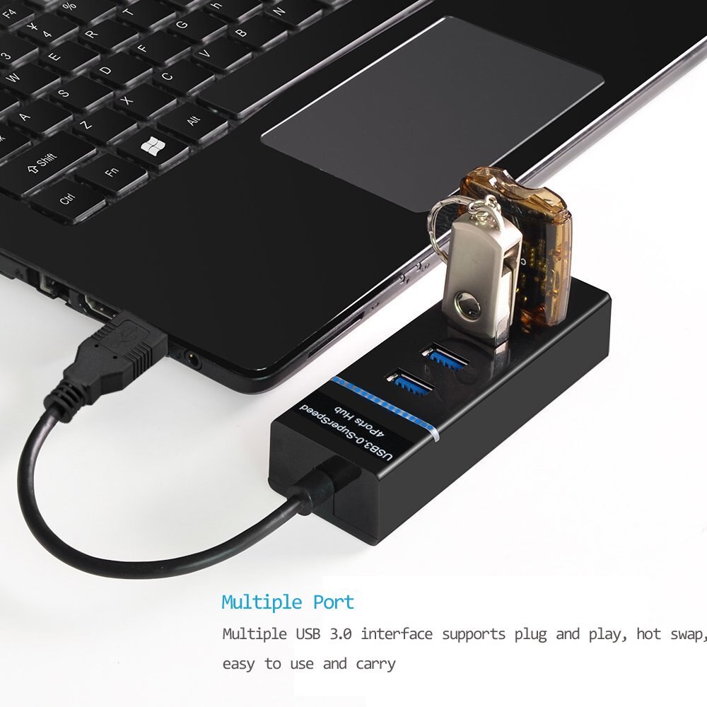 DOBE 4-Port 3.0 Hub Expander USB 3.0 HUB High Speed Multi USB Ports Splitter for PS4 PS4 Pro PS4 Slim Xbox ONE Xbox One S PC