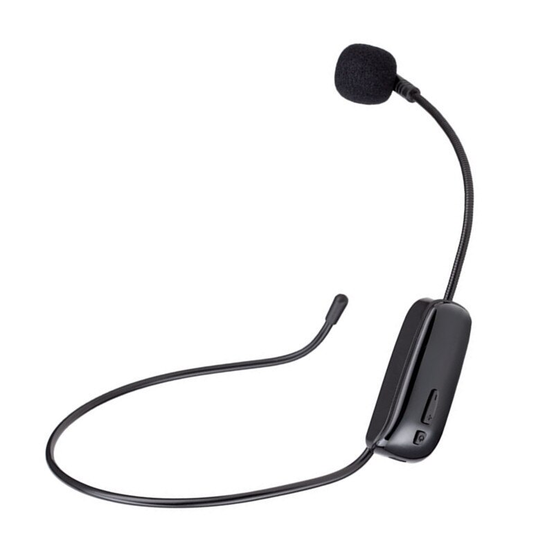 FM Headset Microphone Wireless Head-Wear Mic Voice Amplifier for Speech Teaching