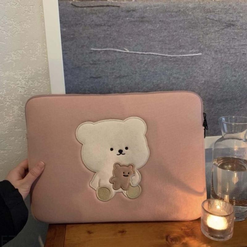E74D Bear Laptop Torba Pijana bawełniana bawełniana szokująca tabletka