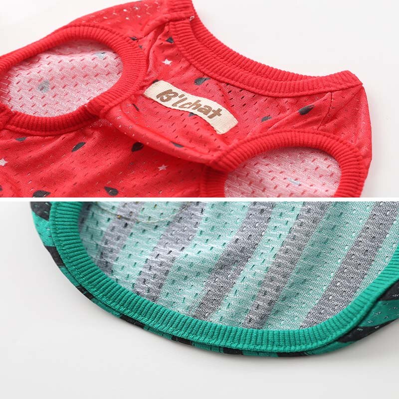 Ropa refrescante de verano para mascotas, chaleco para perro gordo al aire libre, camisa, ropa para perros Bulldog Francés, ropa de sandía para perros, chaleco refrescante
