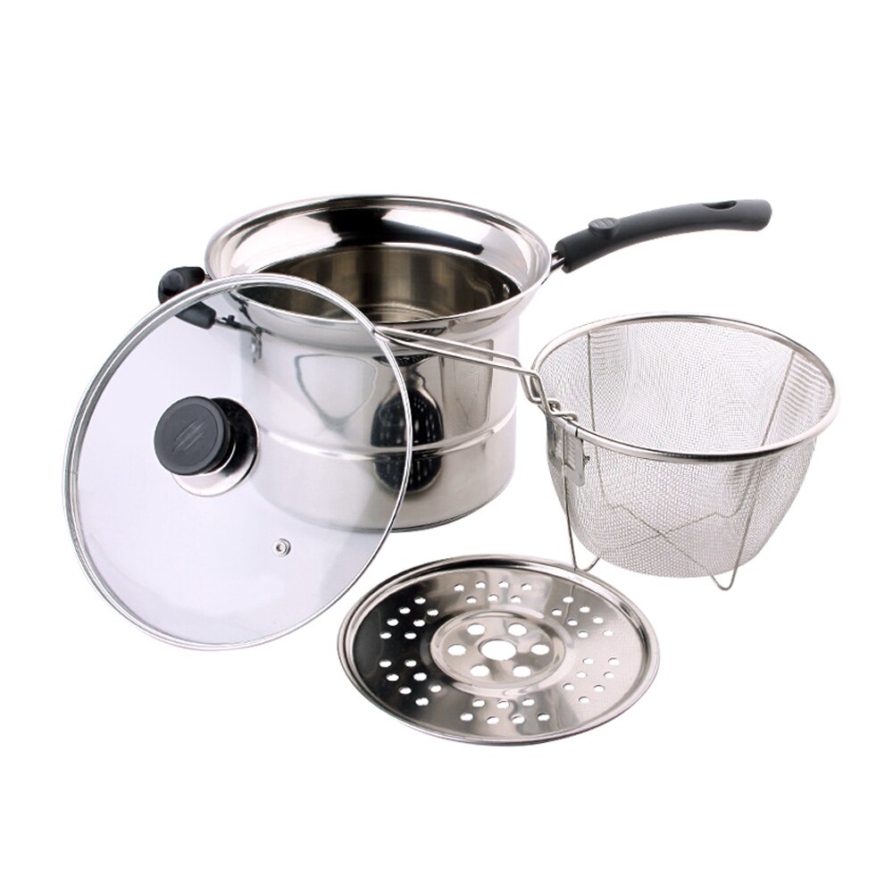 Double boilers Stainless Steel soup Pot Cooking Pot Frying pan Milk Noodle fried Steamer Pot cookware Stockpot cooker