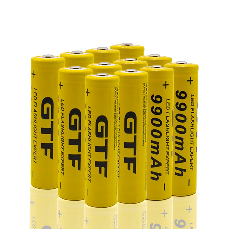 2 ~ 40 gloednieuwe bateria de 18650 3.7 V 9900 MAH bateria de ons de LTIO recarregvel para Lanterna led 18650 bateria Atacado