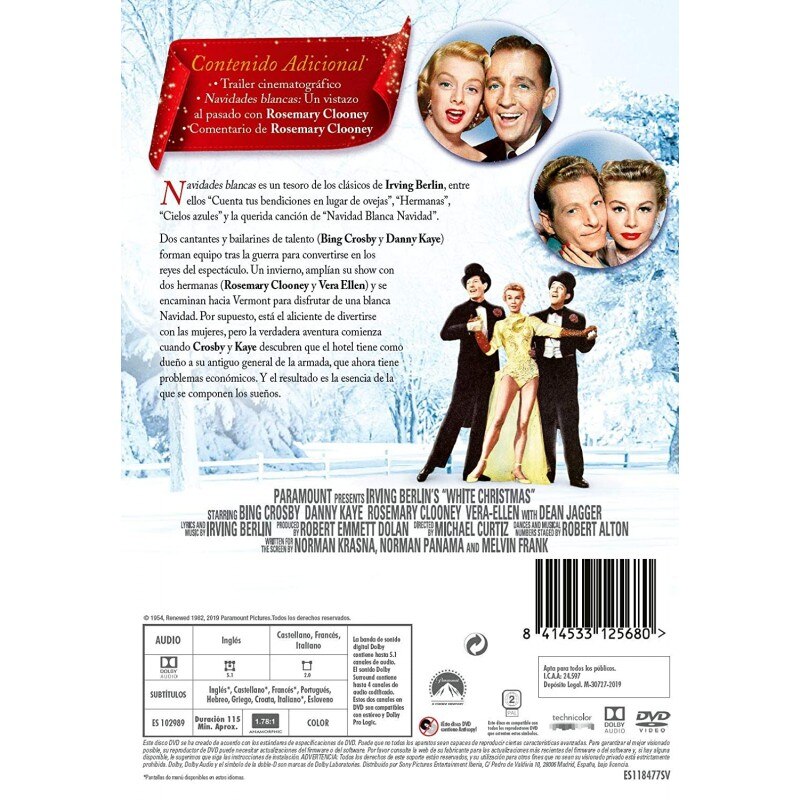 DVD de noël blanc, édition