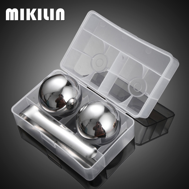 55mm Stainless Steel Ice Cubes Set Reusable Chilling Stones with Ice Tong Whiskey Cooler Wine Cooling Metal Ice Balls Bar Tools