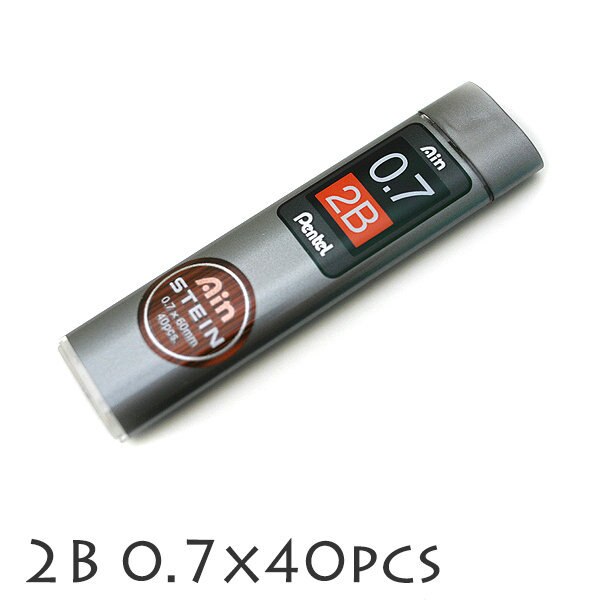 Pentel C277 Vulpotlood Refill Leads Potlood Kern Vervanging Ain Core Vervanging Stein 0.7 Mm Japan H, Hb, b, 2B