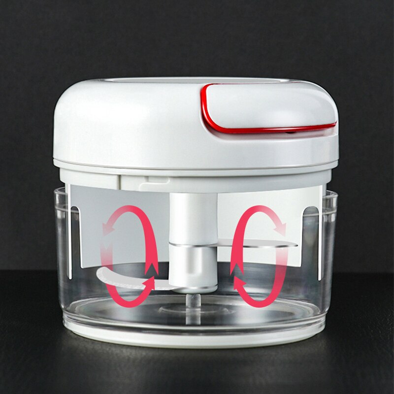 Trække hvidløg/løg hakker knuser presse manuel food cutter processor til frugt grøntsager kød køkken værktøj mini mad hakker