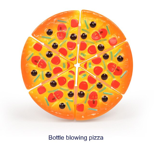 37 #39 delt sett late som du leker leker grønnsak frukt pizza leker magnetiske leker barn og #39 ;s kjøkkenleker barns bursdag: Flaskeblåsende pizza