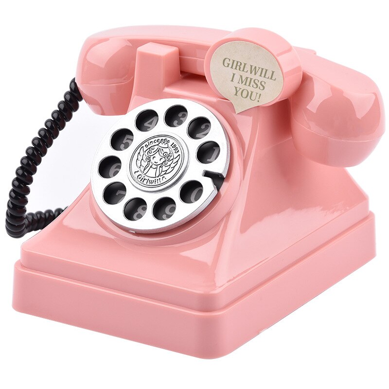 Creatieve Digitale Telefoon Spaarpot Met Draaitafel Retro Craft Kinderen Moderne Minimalistische Piggy